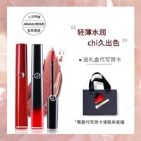 Son môi Armani Lip Glaze 405g đỏ cà chua 206 415 524 400g 201 402 đen ống đỏ mới 3ce đỏ cam