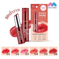 Son môi Cathy Doll Wanna Shine có sắc nhũ và dưỡng ẩm siêu tốt CATHY DOLL Wanna Shine Lipstick 3g.