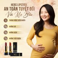 Son môi Hers, son lì lâu trôi mềm mịn không chì thiên nhiên an toàn cho bà bầu và phụ nữ sau sinh