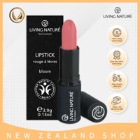 Son môi hồng 100% tự nhiên Living Nature Lipstick Bloom 10 (4.0g)