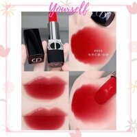 Son Môi Lì Dior Rouge 999 Matte Mini Màu Đỏ Tươi, Son Mini Size 1,5g Unbox
