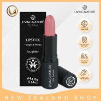Son môi màu hồng 100% tự nhiên Living Nature Lipstick Laughter 05 (4.0g)