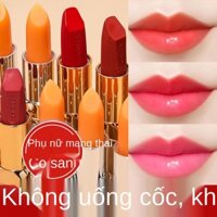 ✳❂⊕Son môi màu Shikanu Carotene dành cho nữ Son môi giữ ẩm không phai Màu son không dính Cup Lip Gloss