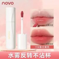 Son môi NOVO Temptation Soft Mist không dính cốc, chống nước, lâu trôi, màu hồng sữa mơ tự nhiên, 5913