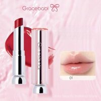 Son môi thay đổi màu Gracebabi/Gem Secret Essence, dưỡng ẩm lâu trôi, son bóng thay đổi màu cho phụ nữ NH3S