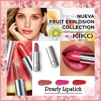 Son môi trái cây hiệu ứng ngọc trai Kiko Fruit Explosion Watermelon Pearly Lipstick - kiko dưa dấu