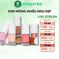 Sơn móng tay bền màu sống động tươi sáng có thành phần chăm sóc móng innsifree Real Color Nail 6ml