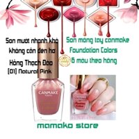 Sơn móng tay canmake màu 01 màu hồng thạch đào, phù hợp văn phòng công sở