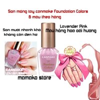 Sơn móng tay Canmake Nail Tokyo foundation Color màu 02 Lavender Pink Màu hồng oải hương,màu văn phòng công sở