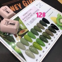 Sơn móng tay đẹp , Sơn gel Honey Girl sét 9 chai , chính hãng tặng kèm bảng màu