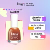 Sơn Móng Tay Felina 18ml - Màu Sắc Đa Dạng, Lên Màu Đều Đẹp - CS211 cam đất