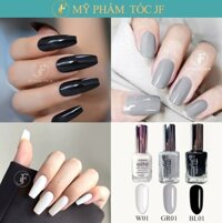 Sơn móng tay Gel lạnh 16ml màu đen, xám, trắng – tự khô không cần hơ máy