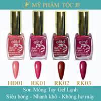 Sơn móng tay Gel lạnh Tone Đỏ Hồng Ánh Kim Tuyến – Tự Khô Không Cần Hơ Máy