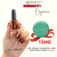 Sơn móng tay hữu cơ màu Cam Đất USA NATURALS COLLECTION sử dụng được cho mẹ bầu và trẻ em - 7.5ml - 761