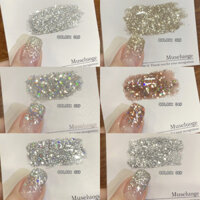 Sơn Móng Tay Keo Kim Cương Gãy 2024 Phong Cách Mới Nhấp Nháy Lấp Lánh Kim Sa Lấp Lánh Bạch Kim Siêu Nhấp Nháy Móng Tay Keo Làm Móng Tay Cửa Hàng Chuyên Dụng