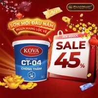Sơn ngoại thất cao cấp KOVA CT-04 CHỐNG THẤM - THÙNG 16L