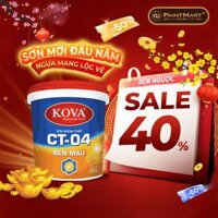 Sơn ngoại thất cao cấp KOVA CT-04 BỀN MÀU - THÙNG 16L