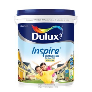 Sơn ngoại thất Dulux Inspire sắc màu bền đẹp bề mặt mờ Z98 - 5 lít