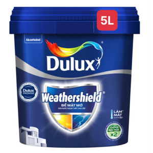 Sơn ngoại thất Dulux Weathershield bề mặt mờ BJ8 - 5 lít