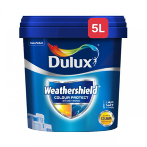 Sơn ngoại thất Dulux Weathershield Colour Protect bóng E023 - 5 lít