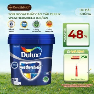 Sơn ngoại thất Dulux Weathershield bề mặt mờ BJ8 - 15 lít