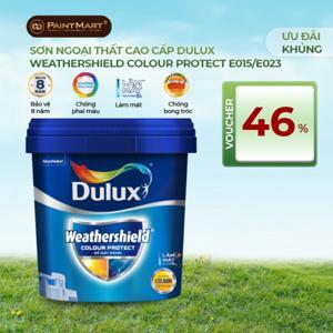 Sơn ngoại thất Dulux Weathershield Colour Protect mờ E015 - 15 lít