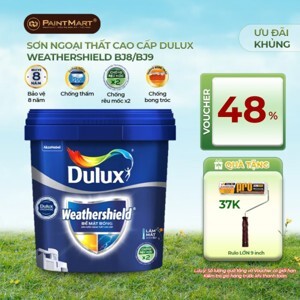 Sơn ngoại thất Dulux Weathershield bề mặt mờ BJ8 - 15 lít