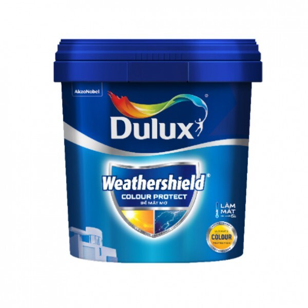 Sơn ngoại thất Dulux Weathershield Colour Protect mờ E015 - 15 lít