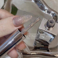 Sơn nhũ bạc flat ánh hồng thuỷ tinh diepanhphukiennail