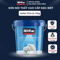 Sơn nội thất cao cấp đặc biệt Behr bảo vệ sức khỏe, bóng ngọc trai, chùi rửa tối đa S6-xxxx, thùng 5L-17Kg