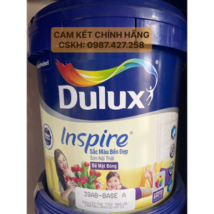 Sơn nội thất Dulux Inspire bề mặt bóng 39AB - 18 lít