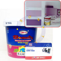 Sơn nước BEAUTY Ngoại thất Ngoài trời màu hồng phấn nhạt đậm tím 1 Lít của URAI PAINTS