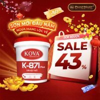 Sơn nước bóng cao cấp trong nhà Kova K-871 Plus lon 3,5L