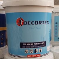 Sơn nước DECORTEX nội thất  18L,bề mặt láng mịn,đủ màu sắc,hạn chế rêu mốc