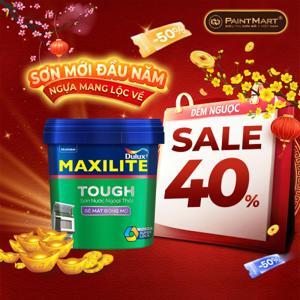 Sơn nước ngoài trời Maxilite Tough bề mặt bóng mờ 28CB - 18 lít