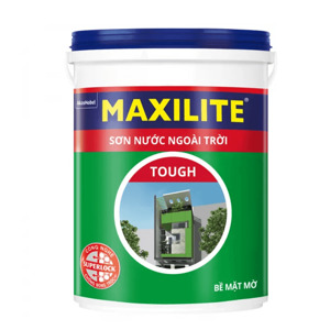 Sơn nước ngoài trời Maxilite Tough bề mặt mờ 28C - 18 lít