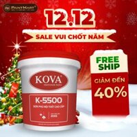 Sơn nước nội thất bán bóng cao cấp KOVA K-5500 Plus THÙNG 16L