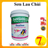 Sơn nước SANSHIELD Lau Chùi 7kg cao cấp trang trí nhà, nội thất, decor phòng thay giấy dán tường