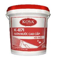 Sơn nước trong nhà Kova siêu bóng K-871 4 kg-Trắng