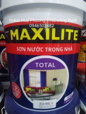 Sơn nước trong nhà Maxilite Total bề mặt bóng mờ 30CB - 5 lít