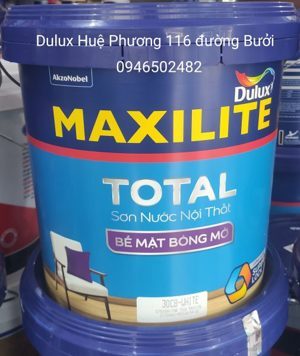Sơn nước trong nhà Maxilite Total bề mặt bóng mờ 30CB - 5 lít