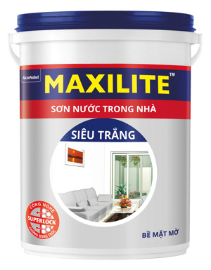 Sơn nước trong nhà Maxilite Total bề mặt mờ 30C - 5 lít