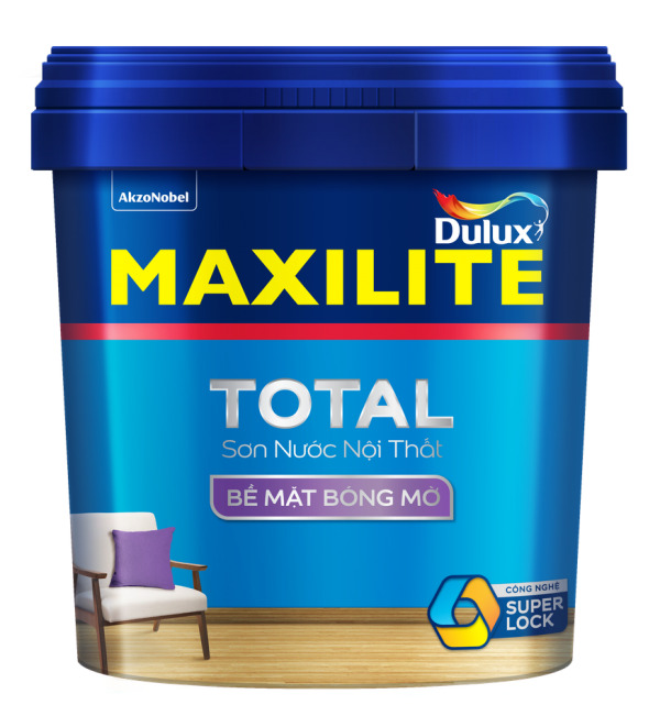 Sơn nước trong nhà Maxilite Total bề mặt bóng mờ 30CB - 5 lít
