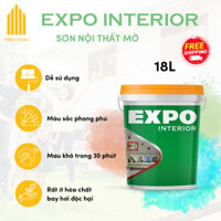 Sơn nước trong nhà Mờ Expo Interior Mờ 18L (ĐỦ MÀU ĐẬM)