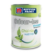 Sơn nước trong nhà siêu trắng Nippon Odour-Less Chùi Rửa Vượt Trội - Lon 5L