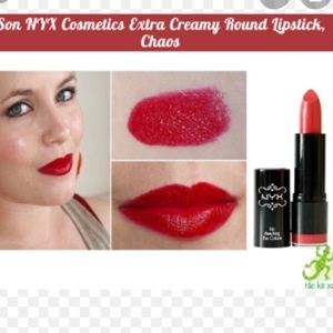 Son NYX Extra Creamy Round Lipsticks #LSS511 Chaos 4g