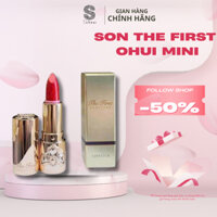 Son Ohui The First Mini, Son Lì Cao Cấp Màu Đỏ Thuần - Đỏ Cam Màu Đẹp Không Khô Môi Son Chống Thâm Môi