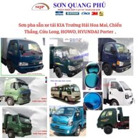 Sơn pha sẵn, màu xanh 2K xe tải KIA K165, sơn xe tải HOA MAI, CHIẾN THẮNG, CỬU LONG, HOWO, HYUNDAI PORTERSONQUANGPHU8856