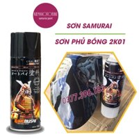 Sơn phủ bóng samurai 2K01 - chai sơn xịt cao cấp dành cho sơn xe máy, ô tô