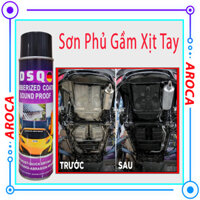 Sơn Phủ Gầm Ô Tô Xịt Tay Dsq 700ml - Bình Nén Khí Xịt Tay Siêu Dính, Cao Su Non Chống Ồn, Rỉ Sét Khung Gầm Xe Hơi AROCA